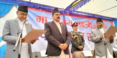 कर्णालीका मुख्यमन्त्री कँडेलद्वारा शपथ ग्रहण